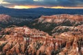 Inspiration Point prepares for morning sunlight across Bryce Canyon National Park.